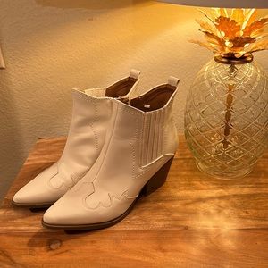 White cowboy boots